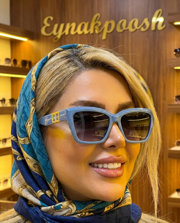 عینک آفتابی زنانه گربه ای اسکویر (آبی)